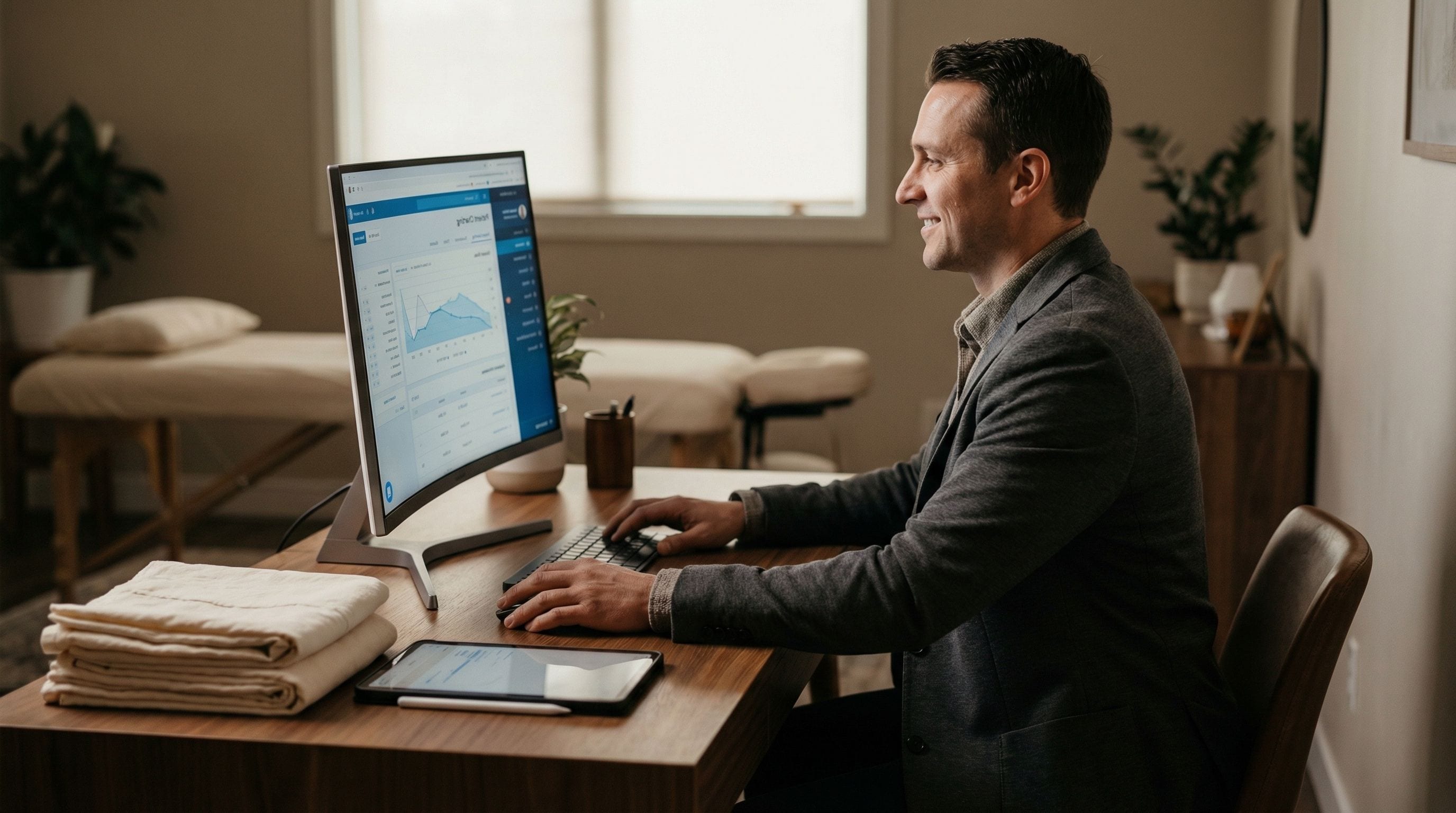 EHR Practice Management page: Smart Charting. Zero Busywork. Total Peace of Mind.