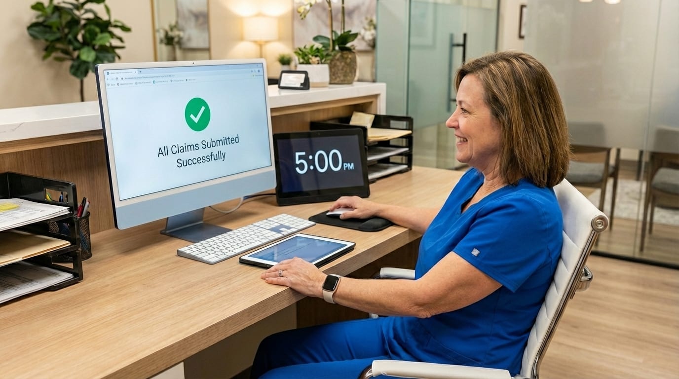 EHR Practice Management page: Insurance Solved. Revenue Protected. Practice Empowered.